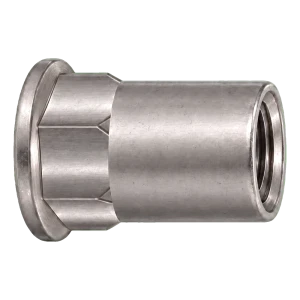 Nýtovací matice z nerezové oceli A2 s plochou hlavou M6x15,5 mm – karton 250 ks