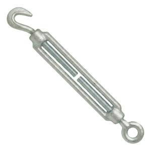 Napínací šroub pozinkovaný M8×110 mm – hák–oko, DIN 1480