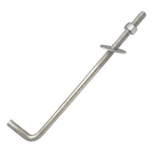 Kotevní šroub tvaru L (ohnutý šroubový spoj) M12 × 300 mm, pozinkovaný
