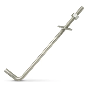 Kotevní šroub tvaru L (ohnutý šroubový spojovací prvek) M12×450 mm – pozinkovaný