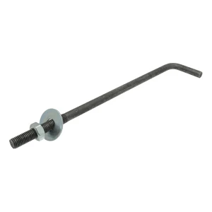 Kotevní šroub tvaru L (ohnutý šroubový spoj) M16 × 350 mm, černý