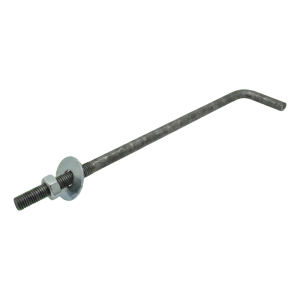 Kotevní šroub tvaru L (ohnutý šroubový spojovací prvek) M12 × 350 mm, černý