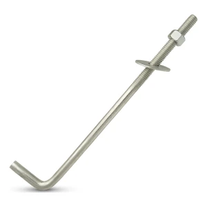 Kotevní šroub tvaru L (ohnutý šroubový spojovací prvek) M16×400 mm – pozinkovaný