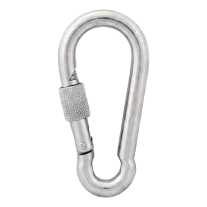 Karabina s pojistkou pozinkovaná 5×50 mm – pojistná matice, DIN 5299 D