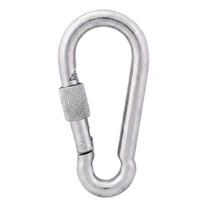 Karabina s pojistkou pozinkovaná 13×160 mm – pojistná matice, DIN 5299 D