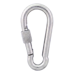 Karabina s pojistkou pozinkovaná 14×180 mm – zajišťovací matice, DIN 5299 D