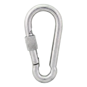 Karabina s pojistkou pozinkovaná 15×200 mm – pojistná matice, DIN 5299 D