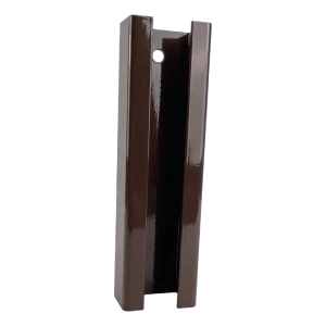 Spojka sloupku panelového oplocení 60×40 mm – hnědá RAL 8017, délka 190 mm