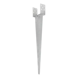 Zatloukací patka nastavitelná 0–125 mm, stříbrný pozink