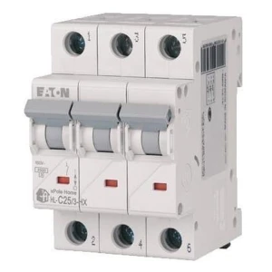 Eaton Nadproudový jistič C 25A 3p 6kA