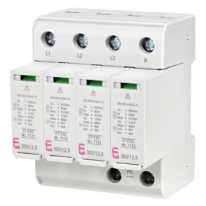 ETI Svodič přepětí Typ 1+2+3 (Třída B+C+D) 4P 20kA 1,5kV