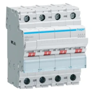 Hager Izolační spínač 3fázový 4P 40A 400V AC