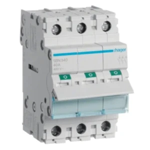 Hager Odpojovač izolačního spínače 3-fázový 3P 40A 400V AC