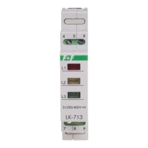 F&F Filipowski Kontrolní světlo 3×230V+N 3xLED zelená