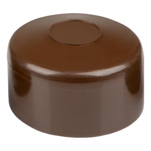 Krytka na plotový sloupek 1 1/4" (Ø 42,4 mm), hnědá