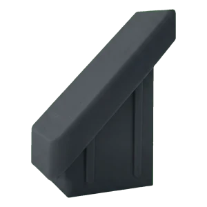 Vnitřní krytka sloupku plotu 20×30 mm, šikmá 45°, antracit, tloušťka stěny 2,0 mm