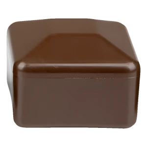 Krytka na plotový sloupek 70×70 mm, hnědá