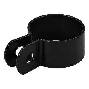 Koncová objímka s jedním otvorem na kulatý sloupek Ø 42 mm, černá (RAL 9005)