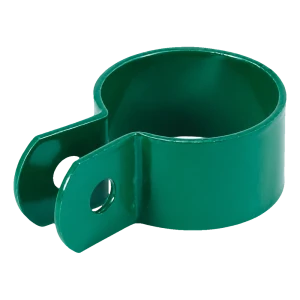 Koncová objímka s jedním otvorem na kulatý sloupek Ø 42 mm, zelená (RAL 6005)