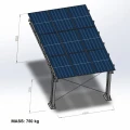 Přístřešek pro auto Fotovoltaická bouda pro 1 vozidlo L 5,7m x 3,3m Carport GPV-101-06 (4)