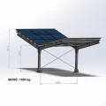 Přístřešek pro auto Fotovoltaická bouda pro 2 vozidla T 11,4m x 3,3m Carport GPV-101-08 (3)