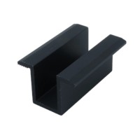 Středová přítlačná svorka - H25 L50 s uzemňovacím pinem černá