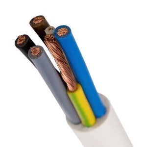 Kabel OWY 5x4 mm² 300/500V H05VV-F bílý