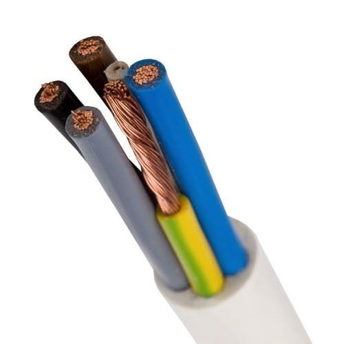 Kabel OWY 5x4 300/500V H05VV-F bílá GPV-401-23
