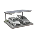Přístřešek pro auto Fotovoltaická bouda pro 2 vozidla L 5,7m x 5,2m Carport GPV-101-14