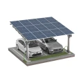 Přístřešek pro auto Fotovoltaická bouda pro 2 vozidla L 5,7m x 5,2m Carport GPV-101-14 (2)