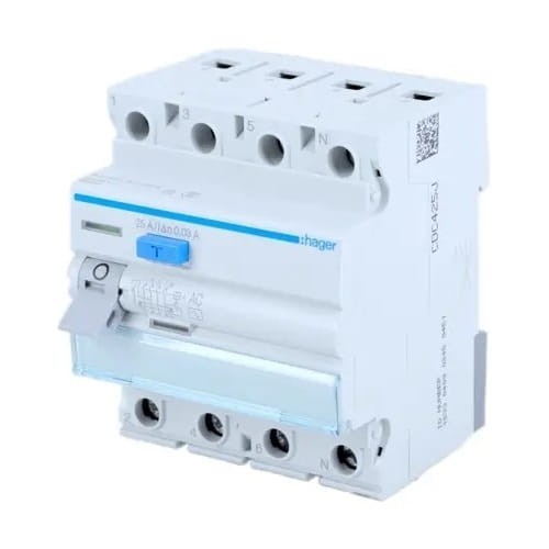 Hager Zbytkový proudový jistič 4P 40A 30mA typ AC GPV-401-36