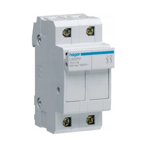 Hager Pojistková patice PV 2P 32A 10x38 mm GPV-401-45