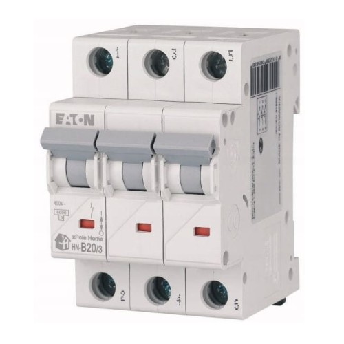 Eaton Nadproudový jistič B 20A 3P 6kA GPV-401-67