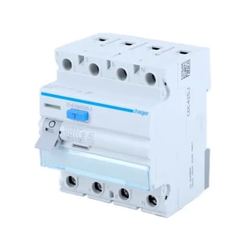 Hager Zbytkový proudový jistič 3P+N 63A 30mA typ AC GPV-401-107