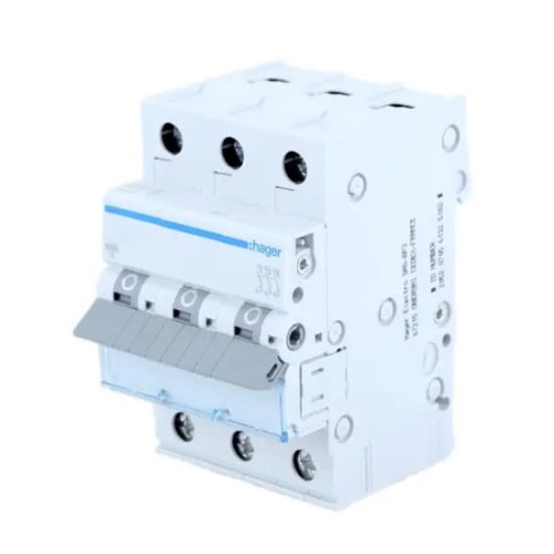 Hager Nadproudový jistič C 63A 3P 6kA GPV-401-138
