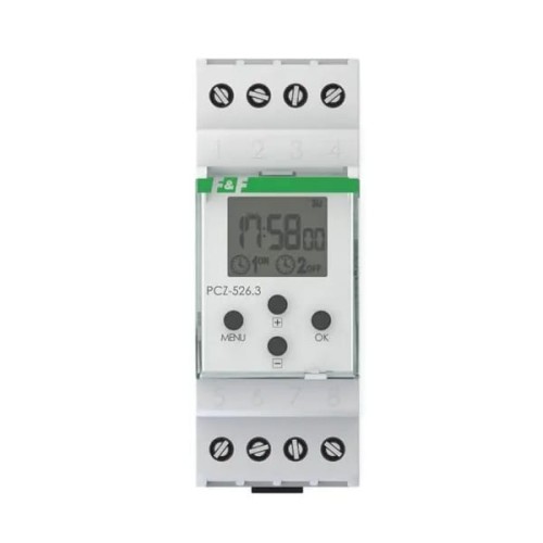 F&F Filipowski Spínací časovač 32x1P I=2x16A 24÷264V AC/DC 2 moduly GPV-401-166