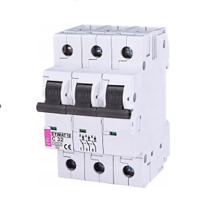 ETI Nadproudový jistič C 32A 3P 10kA