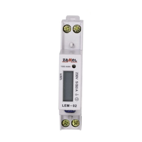 Zamel Jednofázový elektroměr LCD 50A 1-MOD GPV-401-184