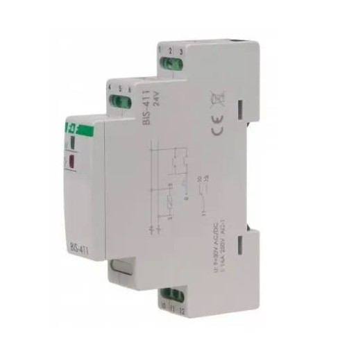 F&F Filipowski Bistabilní relé na lištu 16A BIS-411-24V GPV-401-222