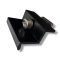 Koncová Svorka 35mm se Šroubem a Vložkou - Černě Lakovaná PV-03-25