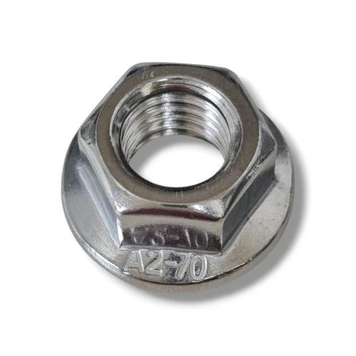 Šestihranné Přírubové Matice M10 s Pojistnými Zuby DIN 6923 PV-13-02