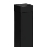 Plotový sloupek 80x80x2 mm, délka 2,4 mb, černý