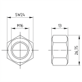 Šestihranná matice M16 DIN 934 A4-80 000-073 (3)
