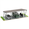 Přístřešek pro auto Fotovoltaická bouda VICA pro 3 vozidla Carport 2+1 moduly GPV-105-09 (1)