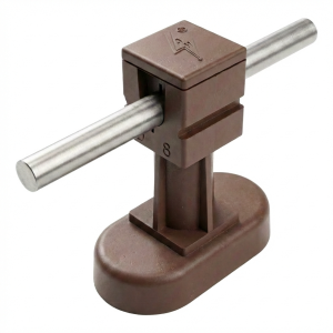 Sloupek s keramickou základnou hnědý z plastu