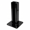 Základna plotového stĺpika 60x40 čierna RAL 9005 pozinkovaná 000-153 (1)