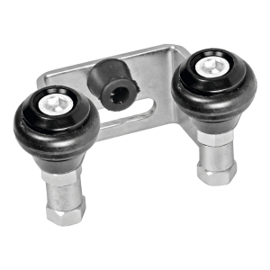 Držák brány 40 s pogumovanými kolečky