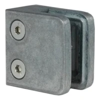 Držák skla 45x45x26 mm, sklo 6-10,76 mm, zamak, plochý systém, surový