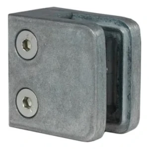 Držák skla 45x45x26 mm, sklo 6-10,76 mm, zamak, plochý systém, surový