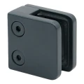Držák skla 45x45x26 mm antracit sklo 6-10,76 mm zamak systém plochý lakovaný 000-269 (3)